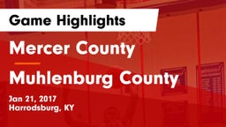 Mercer County  vs Muhlenburg County  Game Highlights - Jan 21, 2017