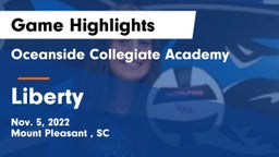 Oceanside Collegiate Academy vs Liberty   Game Highlights - Nov. 5, 2022