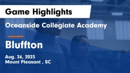 Oceanside Collegiate Academy vs Bluffton  Game Highlights - Aug. 26, 2023