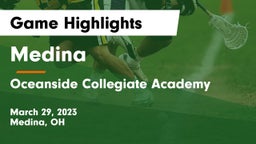 Medina  vs Oceanside Collegiate Academy Game Highlights - March 29, 2023