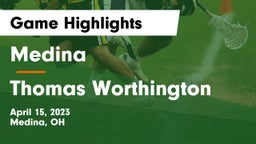 Medina  vs Thomas Worthington  Game Highlights - April 15, 2023