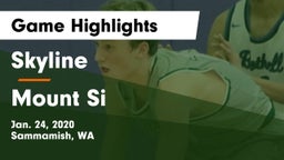 Skyline   vs Mount Si  Game Highlights - Jan. 24, 2020