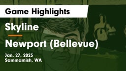 Skyline   vs Newport  (Bellevue) Game Highlights - Jan. 27, 2023