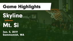 Skyline   vs Mt. Si Game Highlights - Jan. 5, 2019