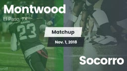 Matchup: Montwood  vs. Socorro  2018