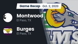 Recap: Montwood  vs. Burges  2020