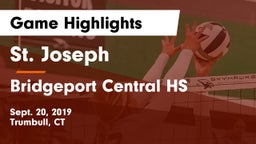 St. Joseph  vs Bridgeport Central HS Game Highlights - Sept. 20, 2019