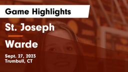 St. Joseph  vs Warde  Game Highlights - Sept. 27, 2023