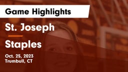 St. Joseph  vs Staples  Game Highlights - Oct. 25, 2023