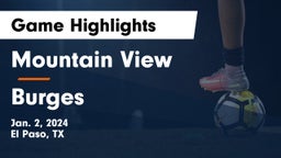 Mountain View  vs Burges  Game Highlights - Jan. 2, 2024