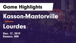 Kasson-Mantorville  vs Lourdes  Game Highlights - Dec. 17, 2019