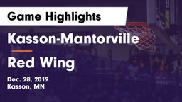 Kasson-Mantorville  vs Red Wing  Game Highlights - Dec. 28, 2019