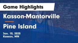 Kasson-Mantorville  vs Pine Island  Game Highlights - Jan. 10, 2020