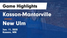 Kasson-Mantorville  vs New Ulm  Game Highlights - Jan. 11, 2020