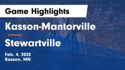 Kasson-Mantorville  vs Stewartville  Game Highlights - Feb. 4, 2020