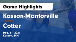 Kasson-Mantorville  vs Cotter  Game Highlights - Dec. 11, 2021