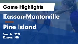 Kasson-Mantorville  vs Pine Island  Game Highlights - Jan. 14, 2022