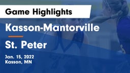 Kasson-Mantorville  vs St. Peter  Game Highlights - Jan. 15, 2022