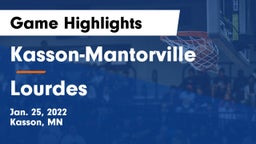 Kasson-Mantorville  vs Lourdes  Game Highlights - Jan. 25, 2022