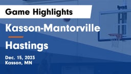 Kasson-Mantorville  vs Hastings  Game Highlights - Dec. 15, 2023