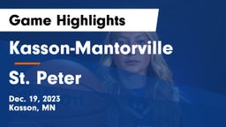 Kasson-Mantorville  vs St. Peter  Game Highlights - Dec. 19, 2023