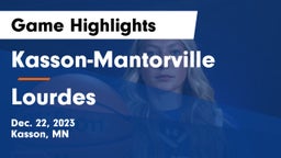 Kasson-Mantorville  vs Lourdes  Game Highlights - Dec. 22, 2023