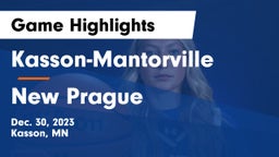 Kasson-Mantorville  vs New Prague  Game Highlights - Dec. 30, 2023
