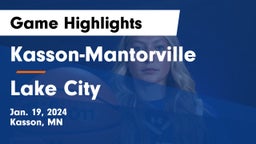 Kasson-Mantorville  vs Lake City  Game Highlights - Jan. 19, 2024