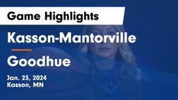 Kasson-Mantorville  vs Goodhue  Game Highlights - Jan. 23, 2024