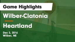 Wilber-Clatonia  vs Heartland  Game Highlights - Dec 2, 2016