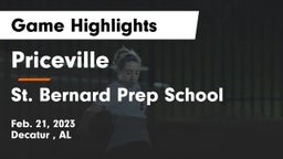 Priceville  vs St. Bernard Prep School Game Highlights - Feb. 21, 2023