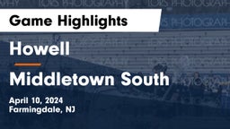 Howell  vs Middletown South  Game Highlights - April 10, 2024