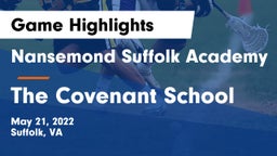 Nansemond Suffolk Academy vs The Covenant School Game Highlights - May 21, 2022