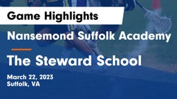 Nansemond Suffolk Academy vs The Steward School Game Highlights - March 22, 2023