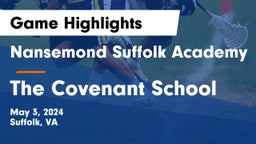 Nansemond Suffolk Academy vs The Covenant School Game Highlights - May 3, 2024