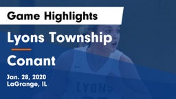 Lyons Township  vs Conant  Game Highlights - Jan. 28, 2020