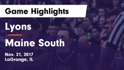 Lyons  vs Maine South  Game Highlights - Nov. 21, 2017
