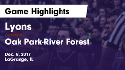 Lyons  vs Oak Park-River Forest  Game Highlights - Dec. 8, 2017