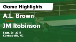 A.L. Brown  vs JM Robinson Game Highlights - Sept. 26, 2019