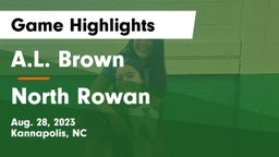 A.L. Brown  vs North Rowan Game Highlights - Aug. 28, 2023
