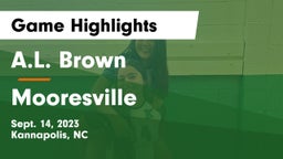 A.L. Brown  vs Mooresville  Game Highlights - Sept. 14, 2023