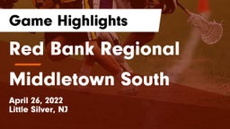 Red Bank Regional  vs Middletown South  Game Highlights - April 26, 2022