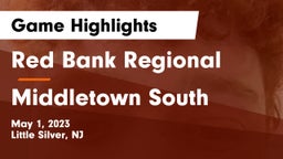 Red Bank Regional  vs Middletown South  Game Highlights - May 1, 2023