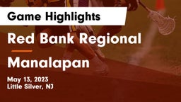 Red Bank Regional  vs Manalapan  Game Highlights - May 13, 2023