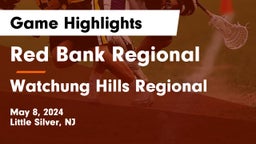 Red Bank Regional  vs Watchung Hills Regional  Game Highlights - May 8, 2024