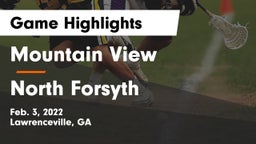 Mountain View  vs North Forsyth  Game Highlights - Feb. 3, 2022