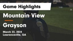 Mountain View  vs Grayson  Game Highlights - March 22, 2024