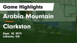 Arabia Mountain  vs Clarkston  Game Highlights - Sept. 10, 2019