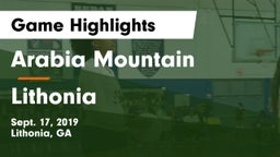Arabia Mountain  vs Lithonia  Game Highlights - Sept. 17, 2019