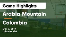 Arabia Mountain  vs Columbia Game Highlights - Oct. 7, 2019
